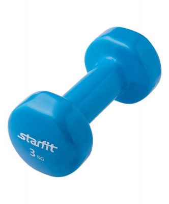Гантель виниловая 3 кг Star Fit DB-101 синий