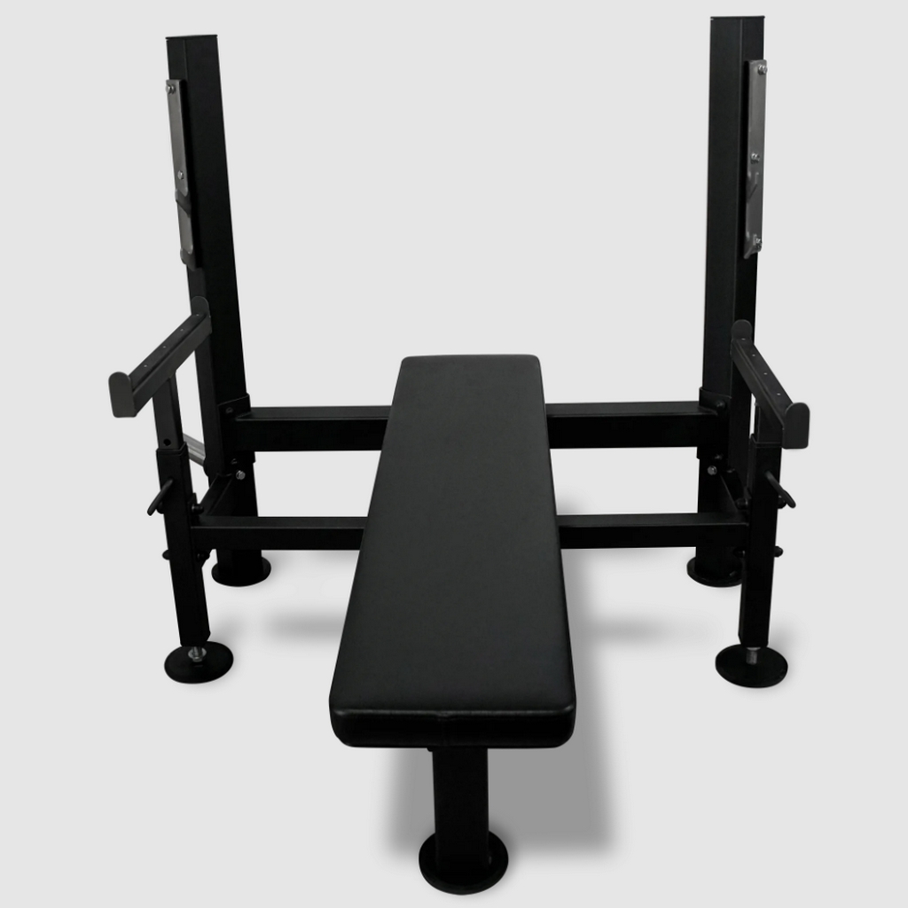 Скамья для жима лёжа со страховочными упорами Bronze Gym Partner ML-902 | Premium Fitness