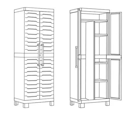 Шкаф многоцелевой Detroit Multipurpose Cabinet SAP 249800 (17210842)