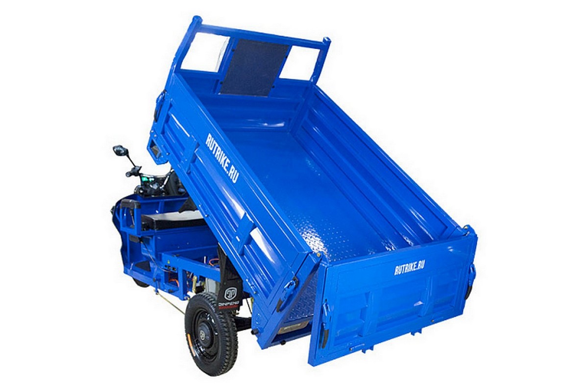 Грузовой электрический трицикл RuTrike D5 1700 гидравлика (60V1200W) 024732-2799 темно-синий матовый