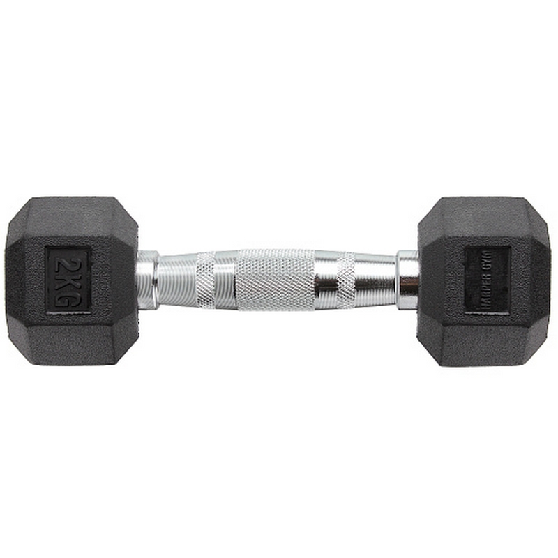 Гантель шестигранная обрезиненная Harper Gym NT162