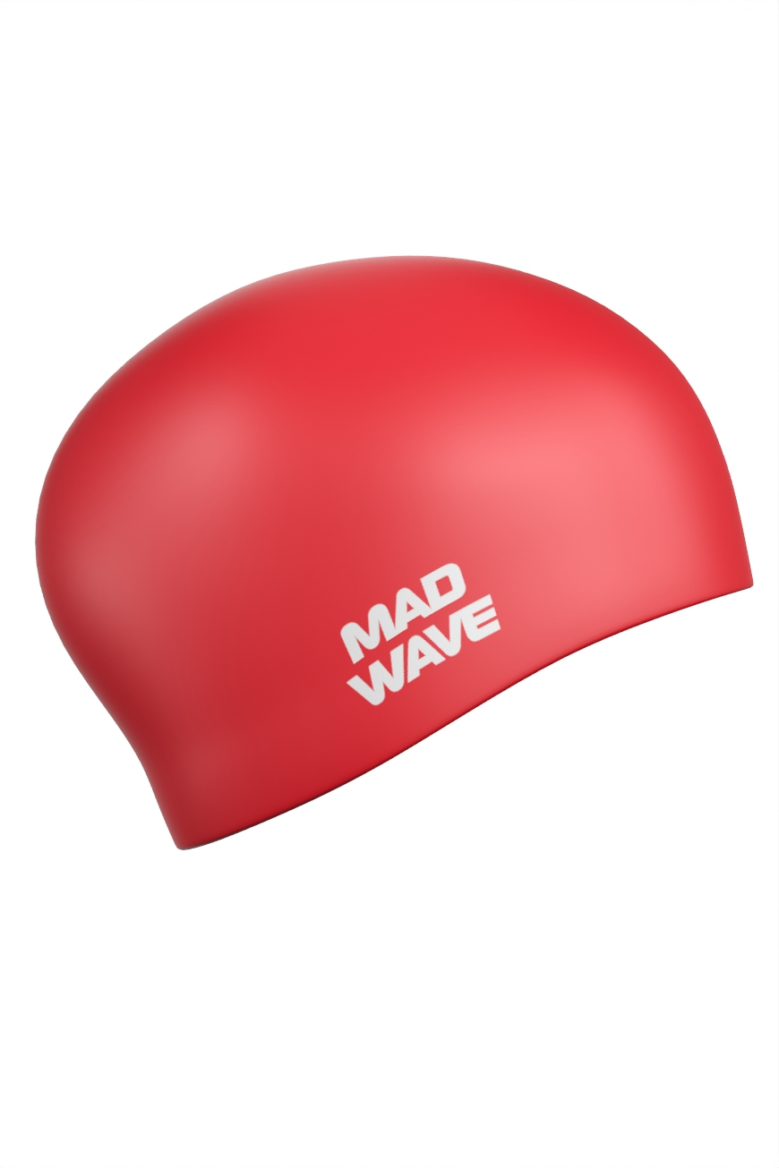 Силиконовая шапочка Mad Wave Long hair silicone M0511 01 0 05W красный