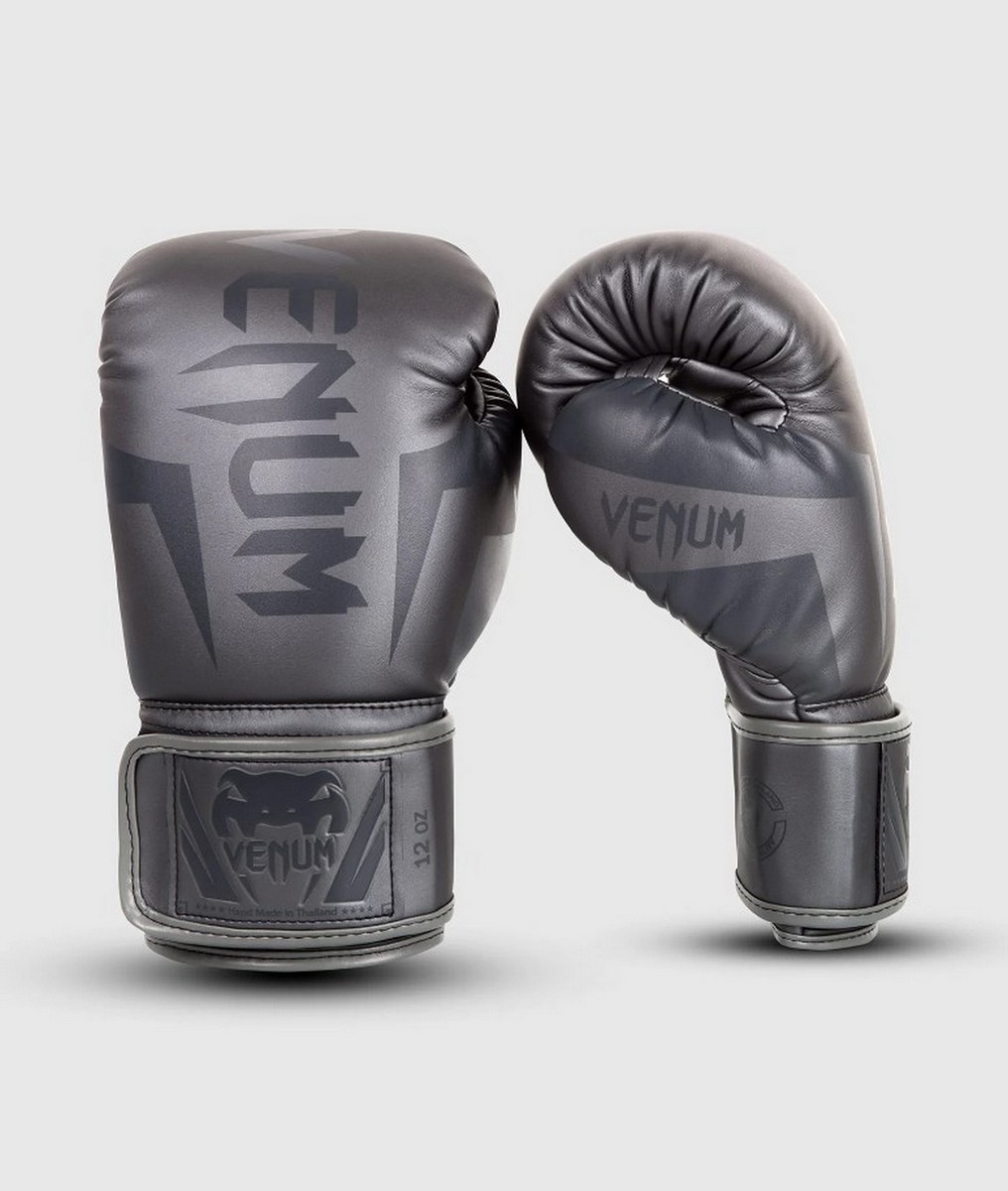 Перчатки Venum Elite 0984-432-10oz серый\серый