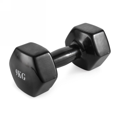 Гантель неразборная 9 кг винил VictoryFit VF-DV090