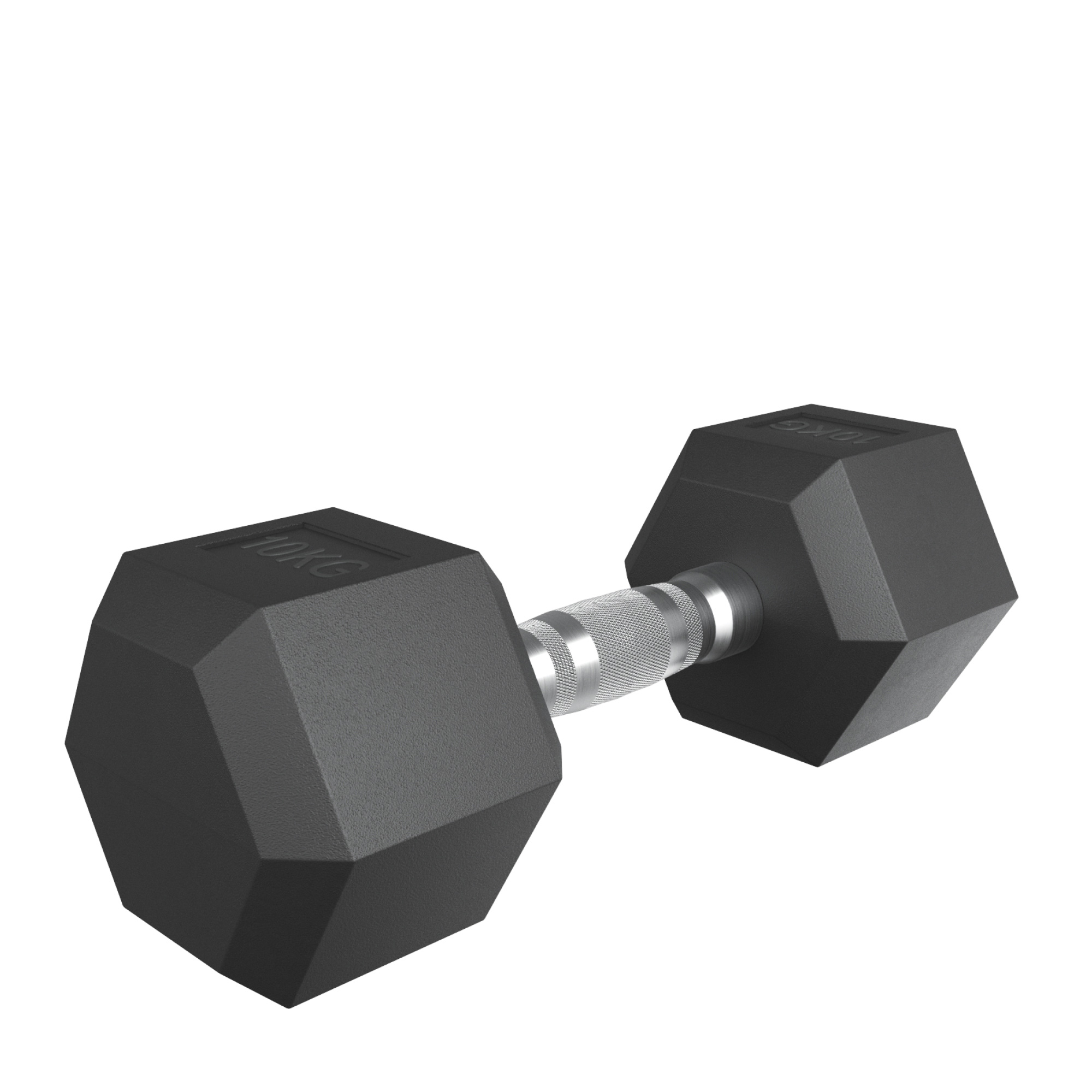 Гантель гексагональная обрезиненная 10 кг UnixFit DBHEX10x2 2 шт