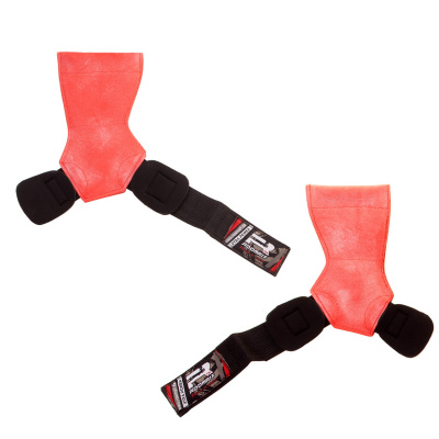 Накладки гимнастические Roomaif RWS-801 Black\Red | Premium Fitness