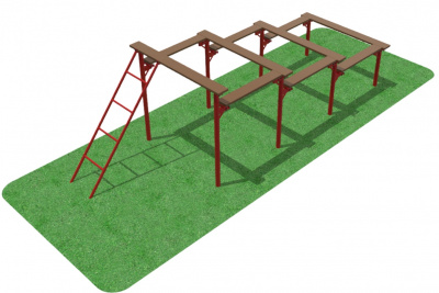 Полоса препятствий - Разрушенная лестница 