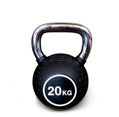 Гиря полиуретановая с хромированной ручкой 20 кг Protrain KB2015-20