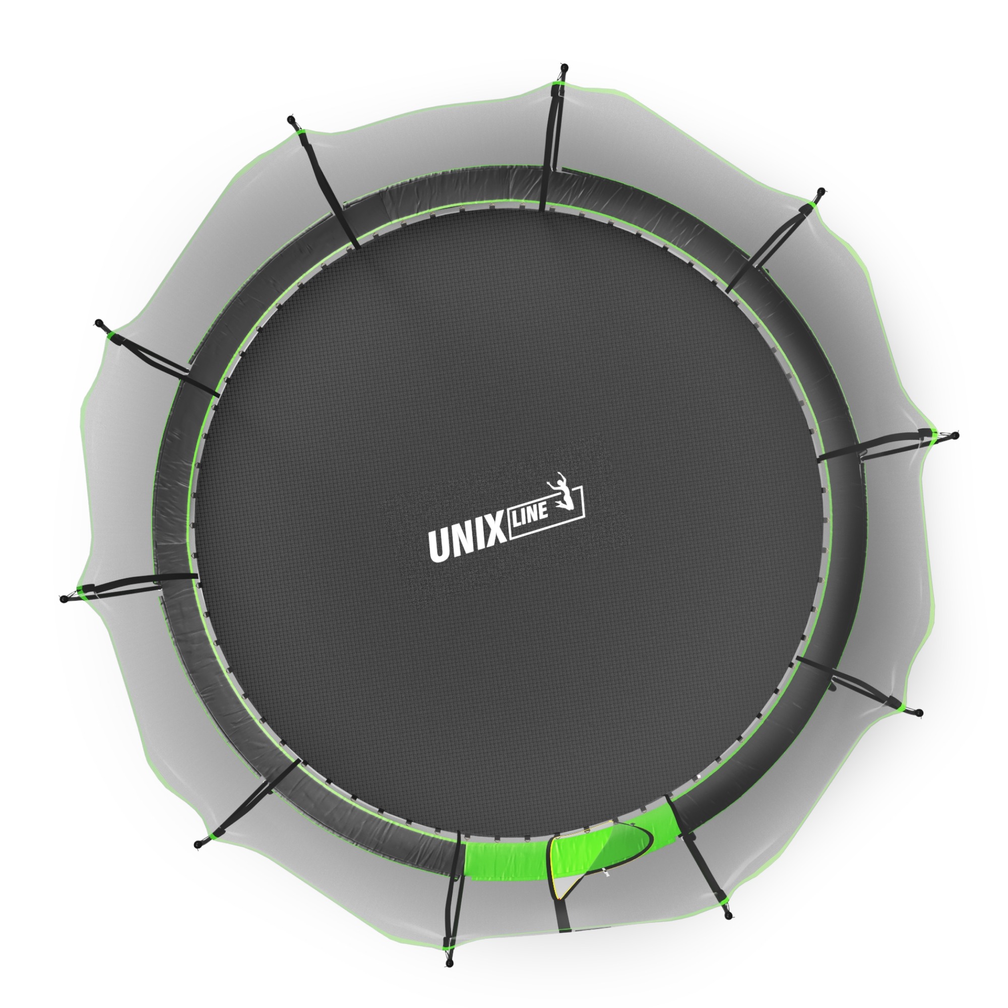 Батут 14 ft Unix Line UFO TRUF14GR5 Green