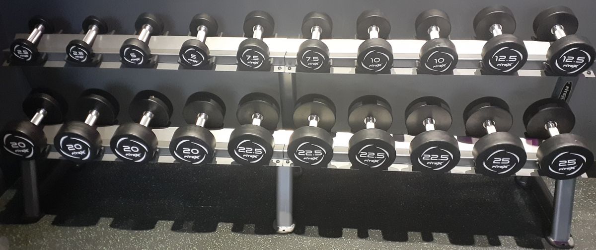 Комплект PVC гантелей 2,5-25кг (10пар) со стойкой V-Sport FTX-312.1