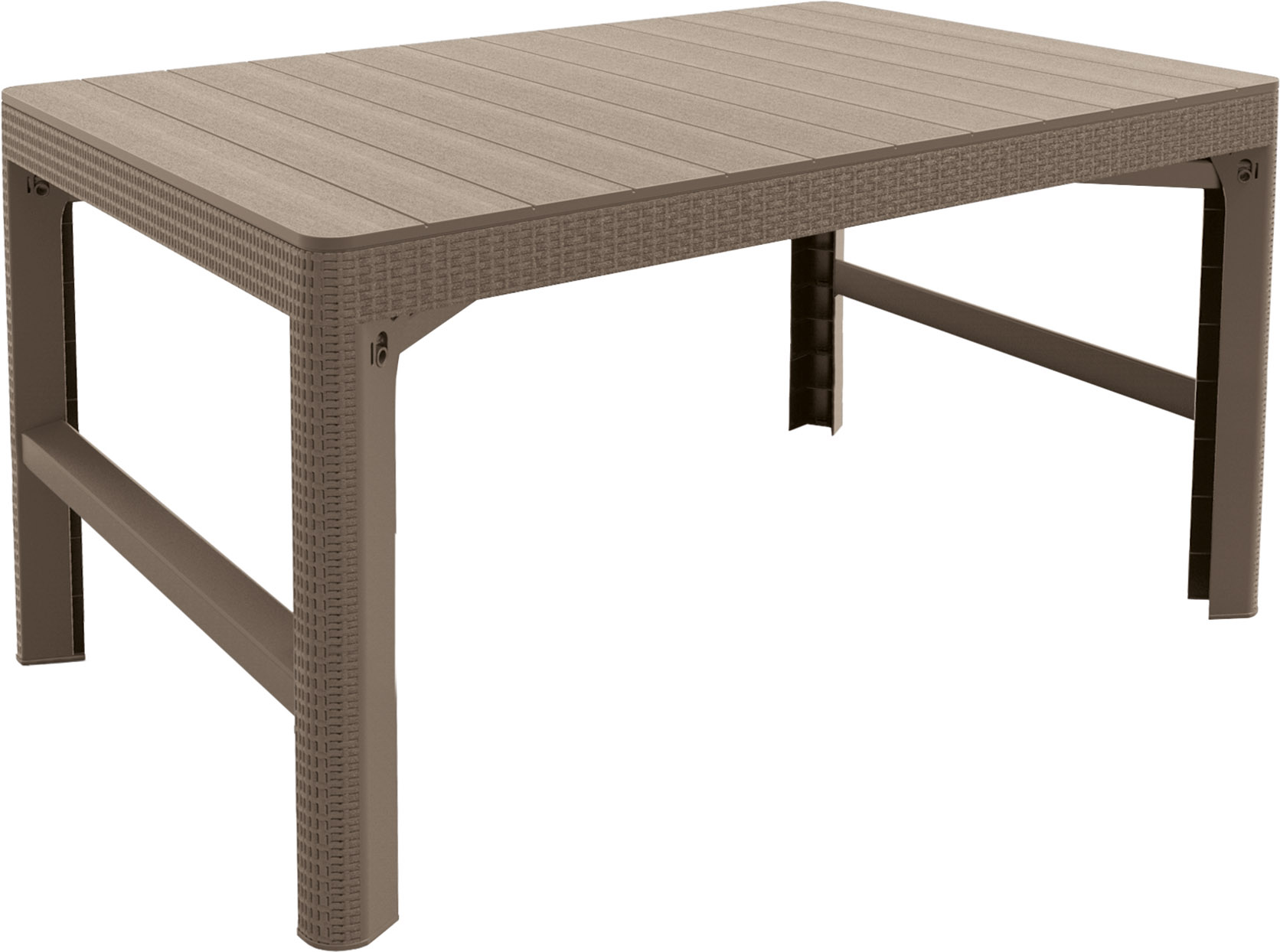 Стол раскладной Лион (Lyon rattan table) капучино