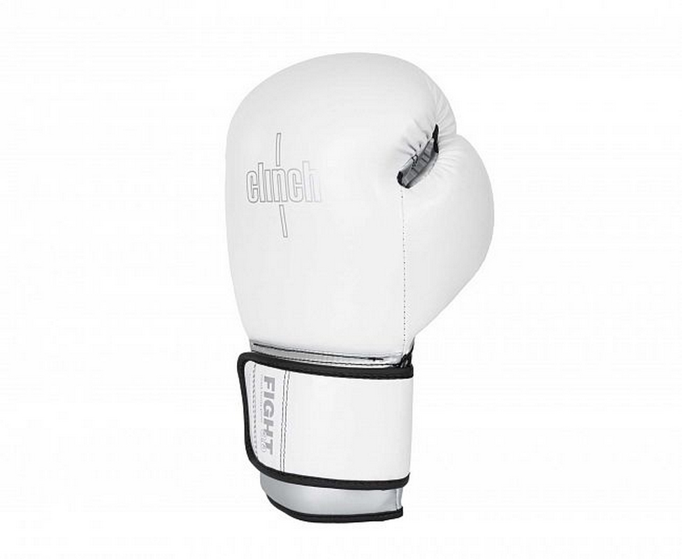 Перчатки боксерские Clinch Fight 3.0 C187 бело-серебристый