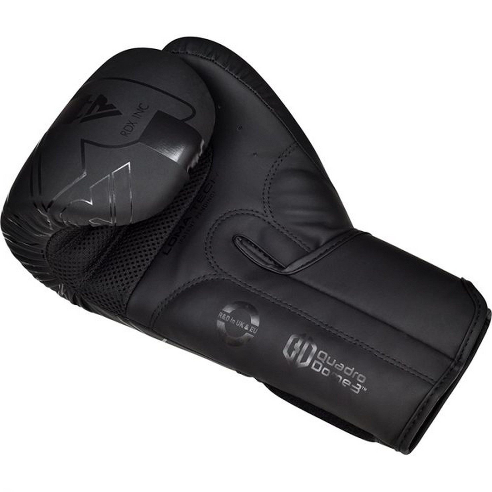 Перчатки тренировочные RDX BGR-F6MB-8OZ черный матовый