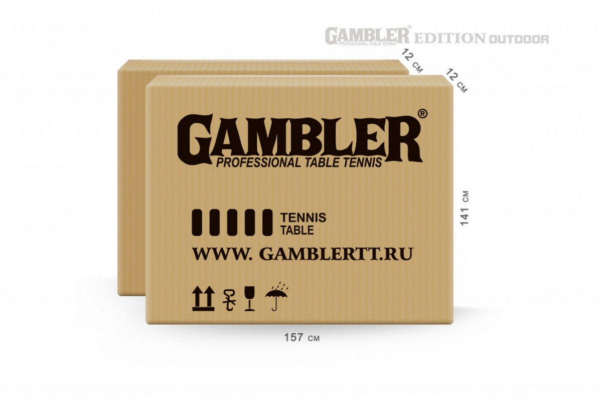 Стол теннисный Gambler Edition Outdoor GTS-5 green