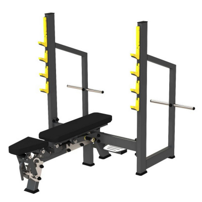 Скамья-стойка для жима штанги универсальная DHZ A3142 | Premium Fitness