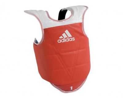 Защита корпуса двухсторонняя Adidas Kids Body Protector Reversible WTF сине-красная adiTKP01