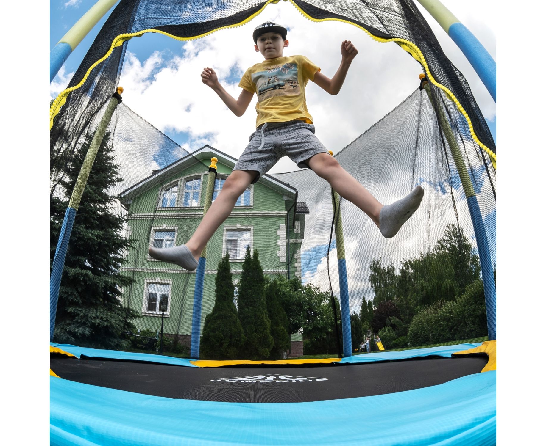 Батут 60" DFCJump kids 60INCH-JD-BY желто-синий