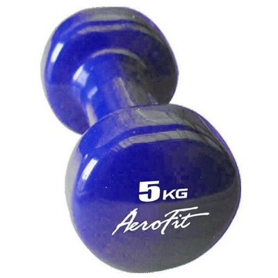 Гантель в виниловой оболочке 5 кг Aerofit AFVD5 синий