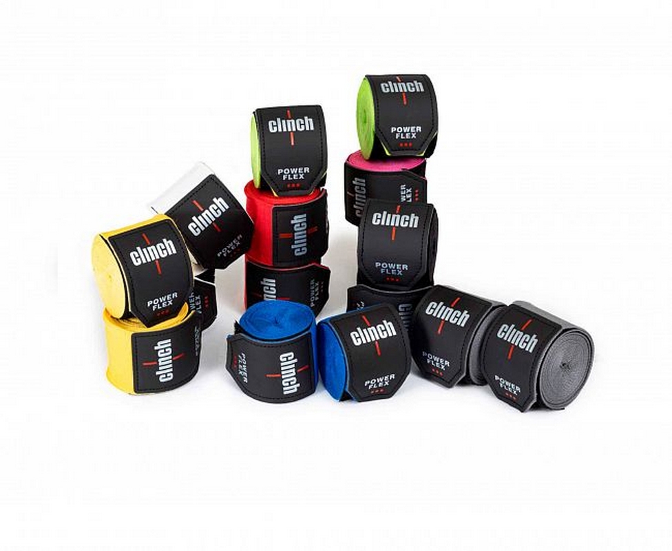 Бинты боксерские,длина 2,.55 м Clinch Boxing Hand Wrap Power Flex C239 черный