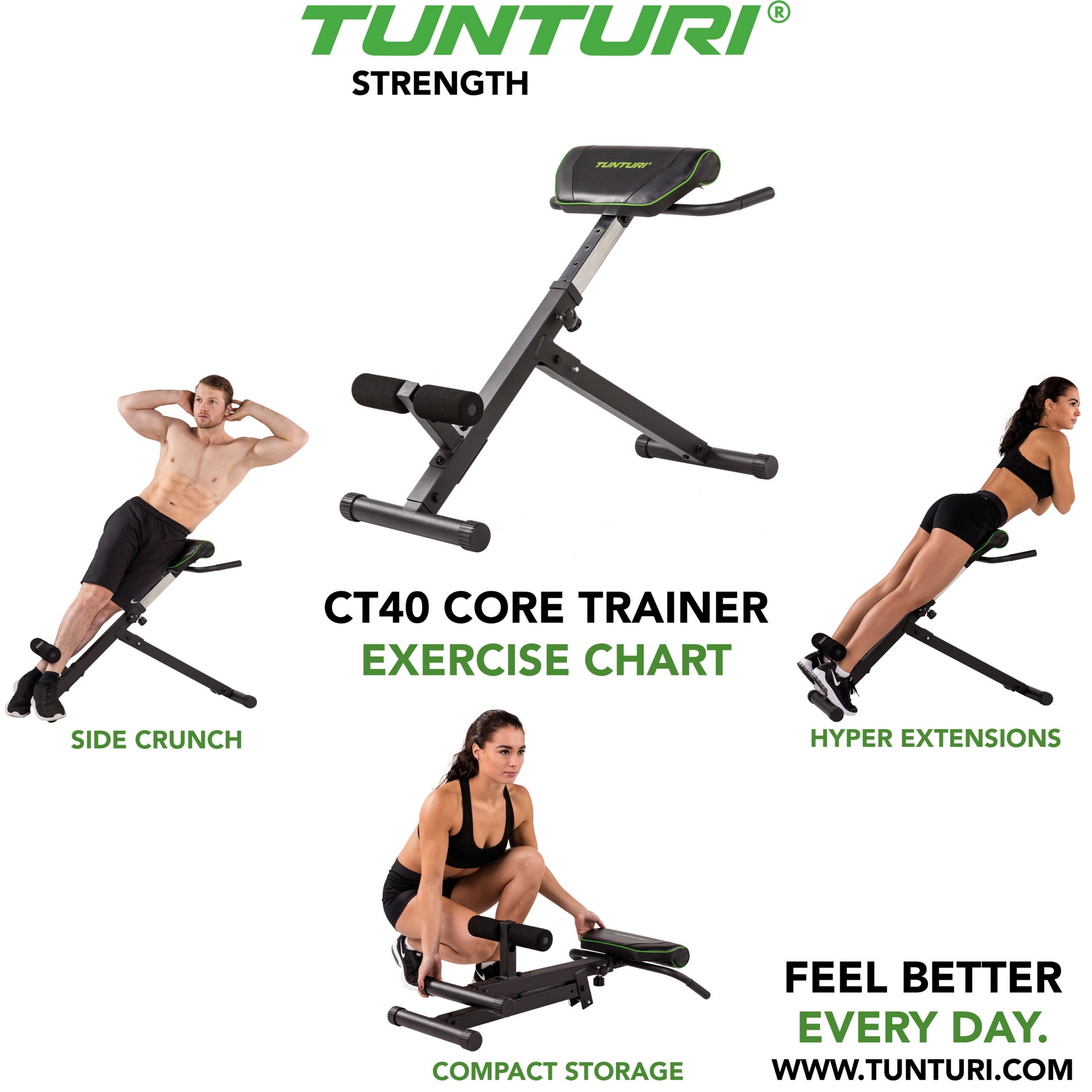 Гиперэкстензия Tunturi 17TSCT4000 CT40 | Premium Fitness