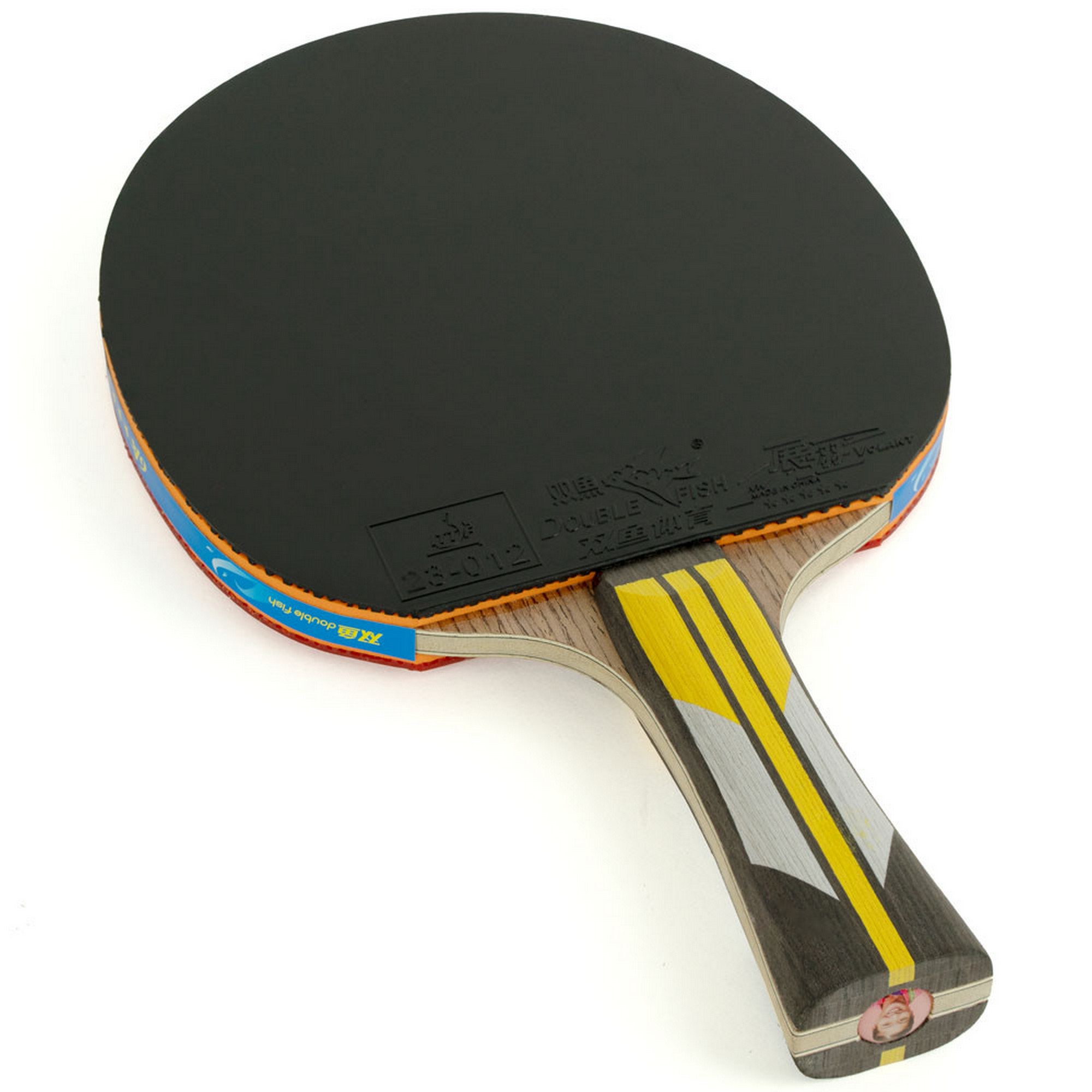 Ракетка для настольного тенниса Double Fish 6A+C, ITTF App+ 2 мяча V40+мм