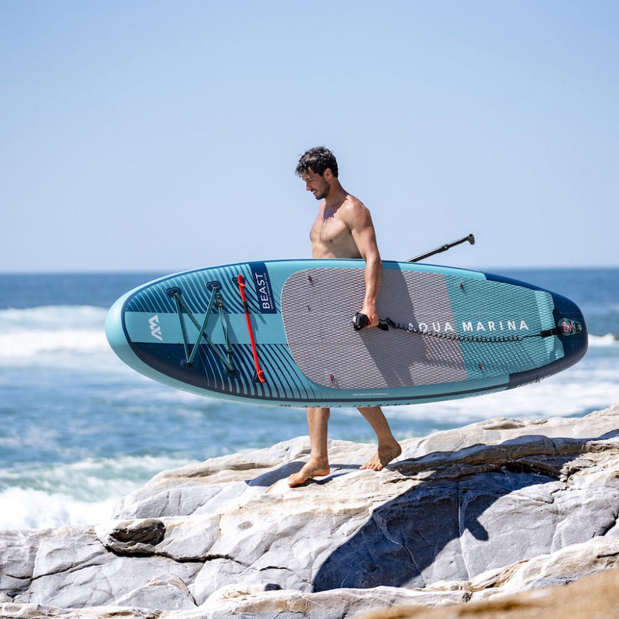SUP-доска 320х81х15см, насос, весло, лиш, киль, ремнабор, сумка, до 140кг Aqua Marina Beast BT-23BEP