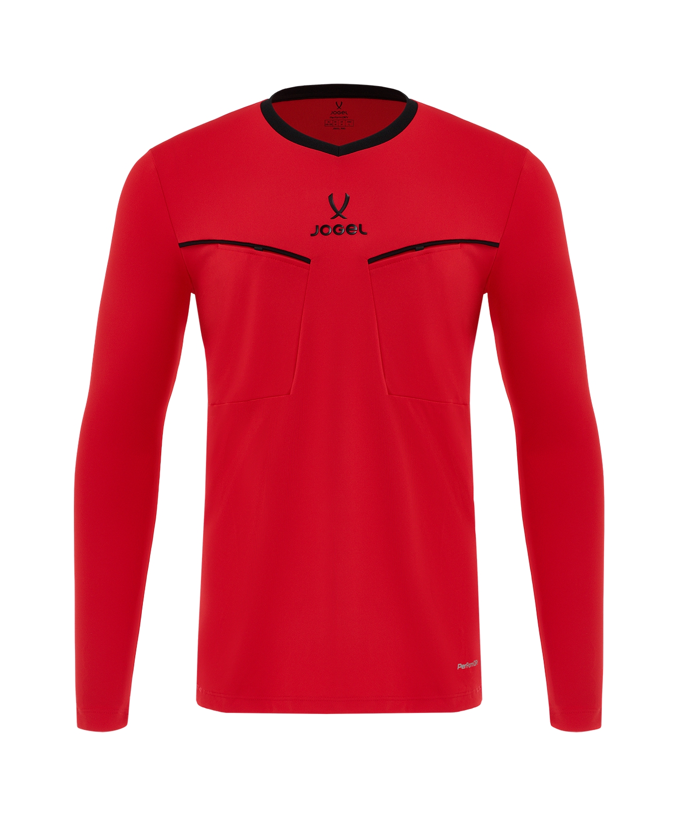 Лонгслив судейский Jogel DIVISION PerFormDRY Referee LS Tee 2.0, красный