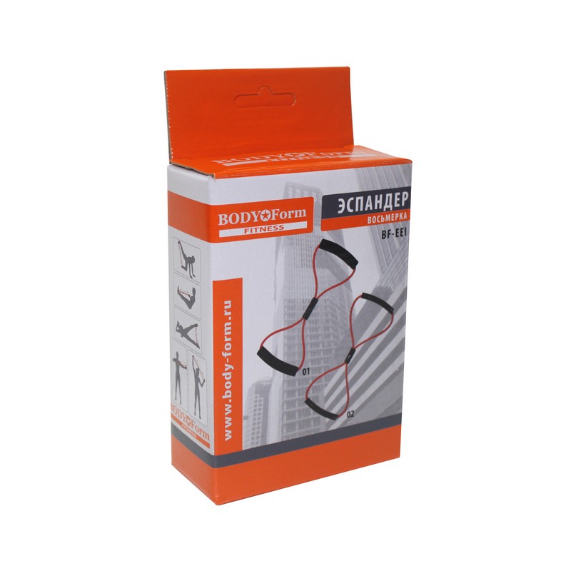 Эспандер восьмерка Body Form BF-EEI 01 (с мягкой ручкой) 160-170 см 12кг