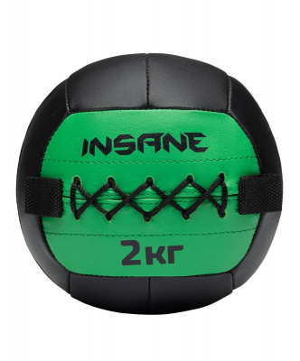 Медбол 2кг Insane IN24-WB100 зеленый