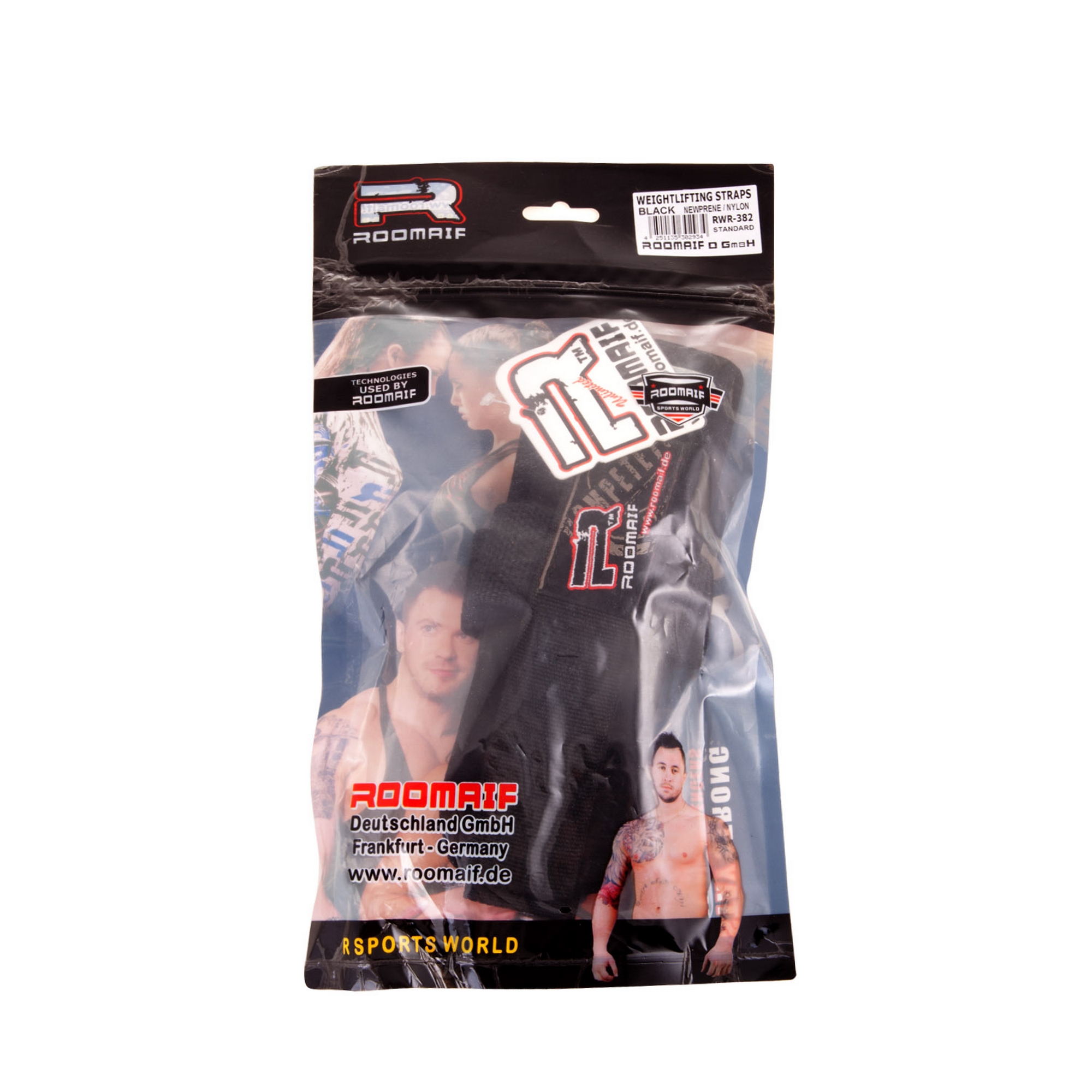 Ремни для тяги Roomaif RWR-382 Black | Premium Fitness