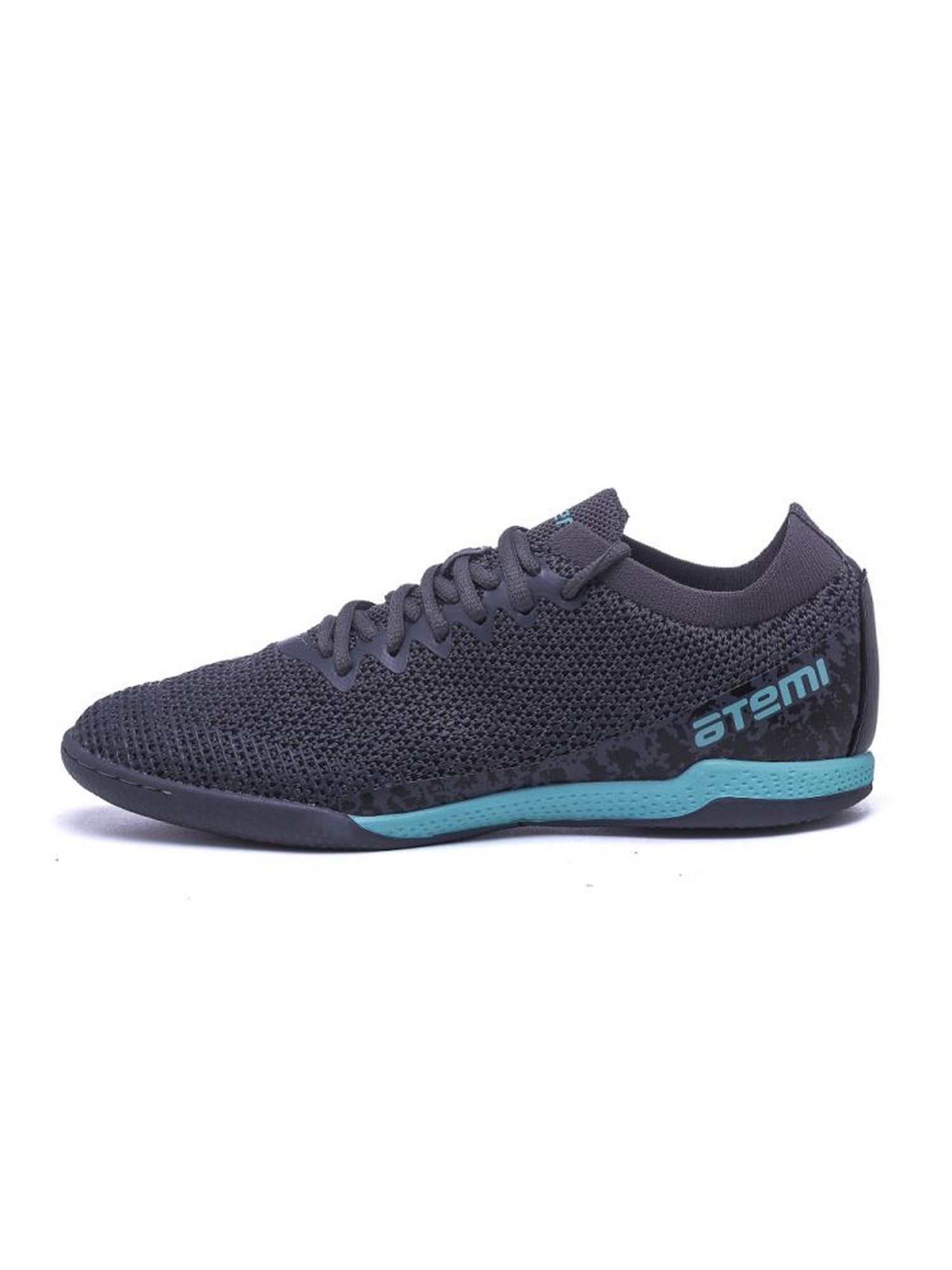 Бутсы футбольные Atemi INDOOR JUNIOR SBA-003 серый\бирюзовый