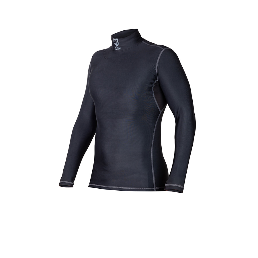 Футболка компрессионная с защитой шеи Mad Guy Kevlar Compression SR черный\черный