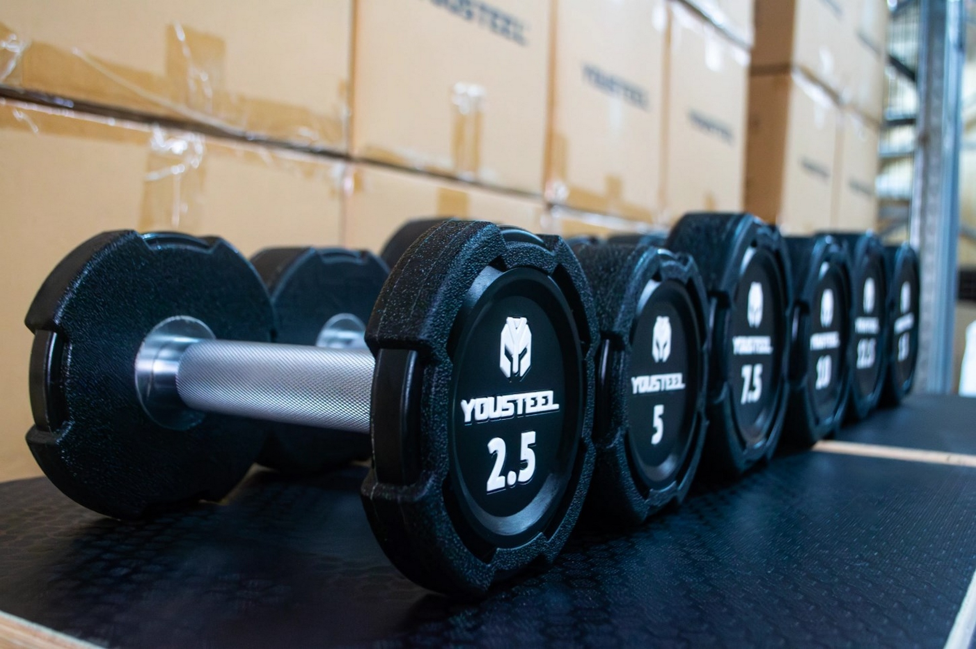 Гантель EVO 35кг полиуретановая YouSteel
