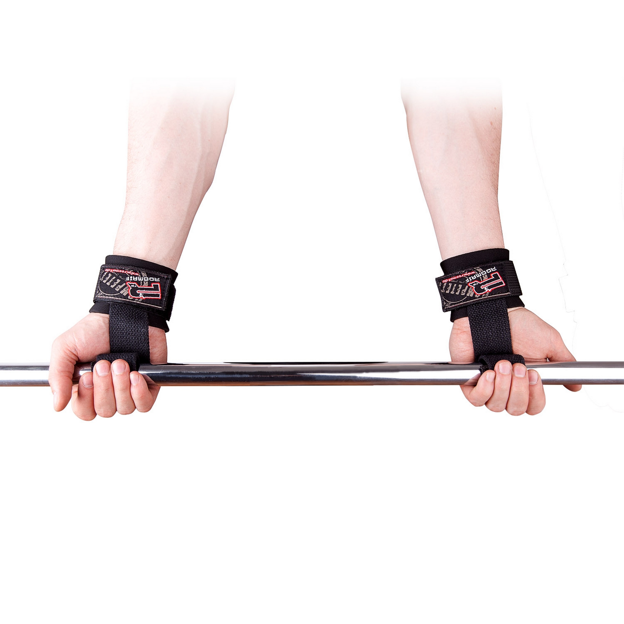Ремни для тяги Roomaif RWR-382 Black | Premium Fitness