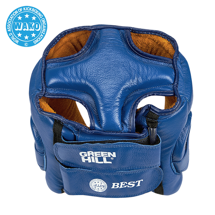 Кикбоксерский шлем Green Hill Best WAKO Approved HGB-4016w, синий