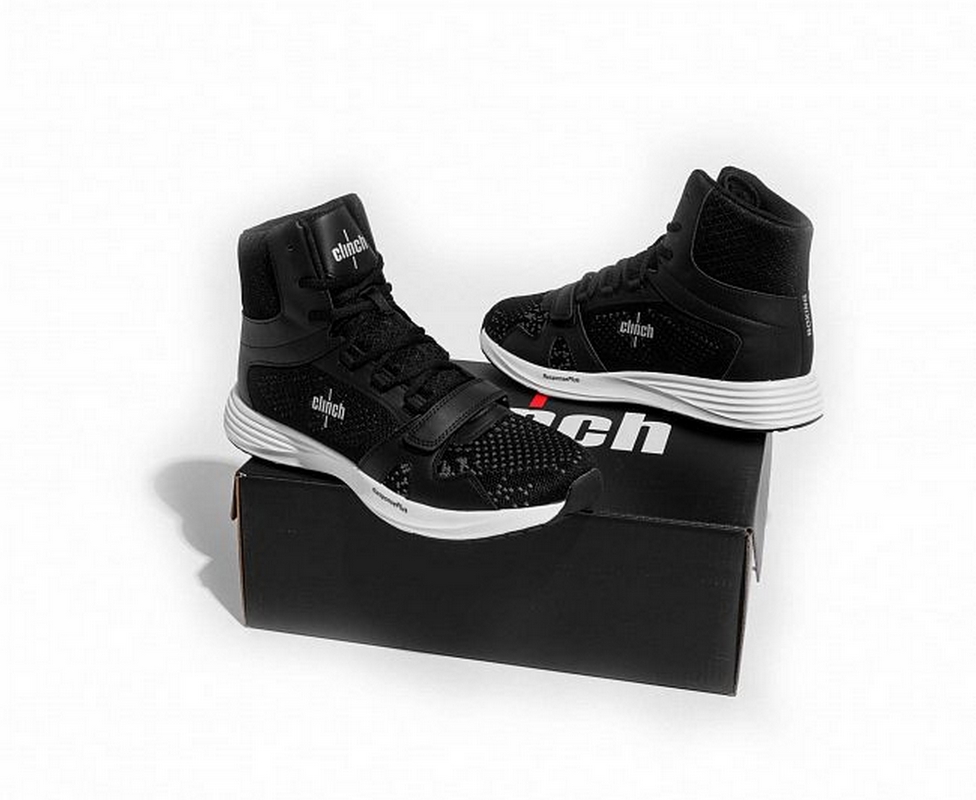 Боксерки Clinch Training C422 черно-белый