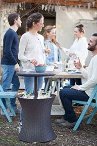 Стол Cool bar rattan графит Кул Бар Раттан