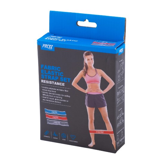 Комплект тканевых мини-лент PRCTZ FABRIC ELASTIC STRAP SET, 3 шт. PF0450