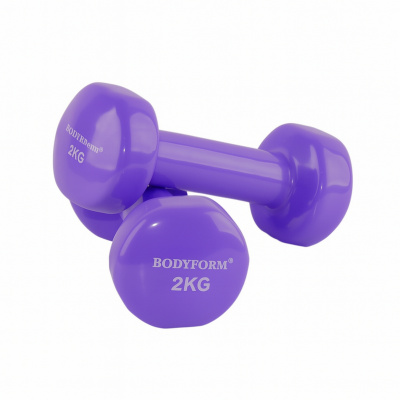 Гантель виниловая 2 кг (2шт) Body Form BF-DV01-X2