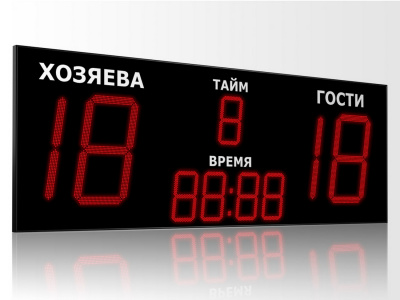 Табло для футбола Импульс 7100-D100x4-D50x5