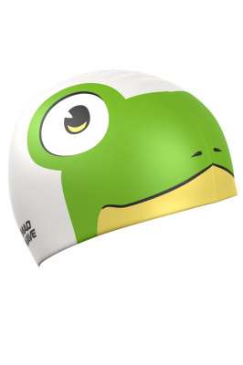 Юниорская силиконовая шапочка Mad Wave Frog M0574 30 0 00W Белый