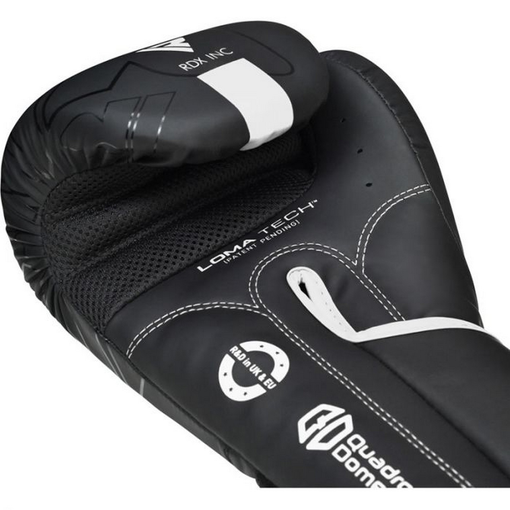 Перчатки тренировочные RDX BGR-F6MW-10OZ черный\белый матовый