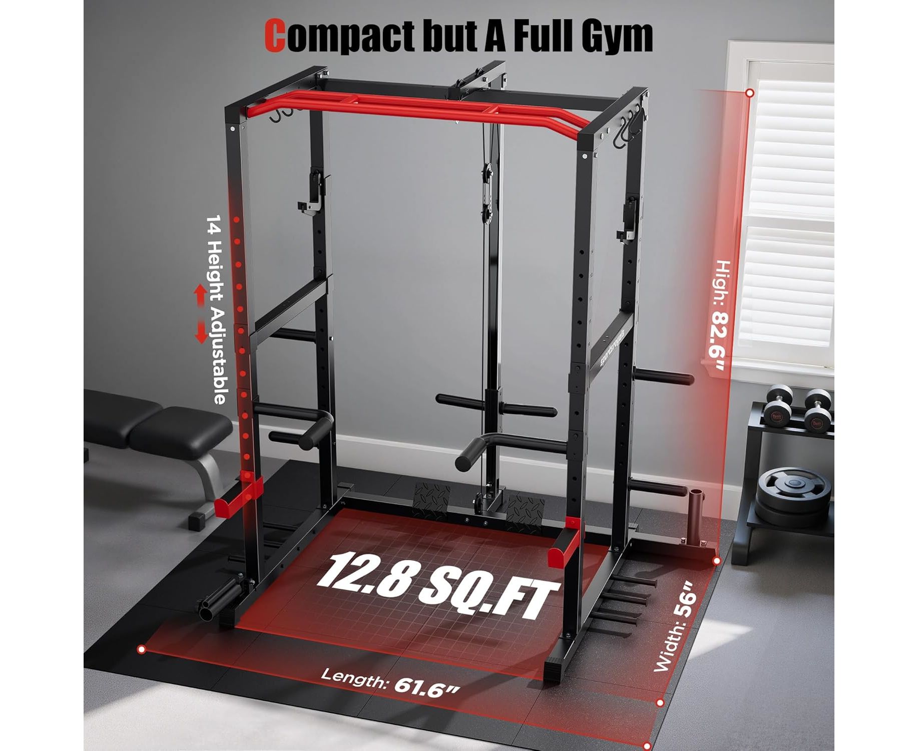 Силовая рама многофункциональная DFC D024 | Premium Fitness