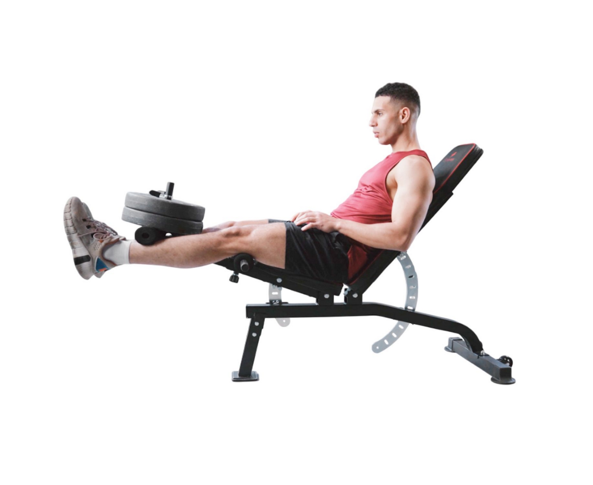Скамья для жима DFC Sperax со сгибателем\ разгибателем для ног JQ-0936 | Premium Fitness