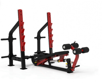 Олимпийская скамья с регулируемым углом наклона Impulse SL7041 | Premium Fitness