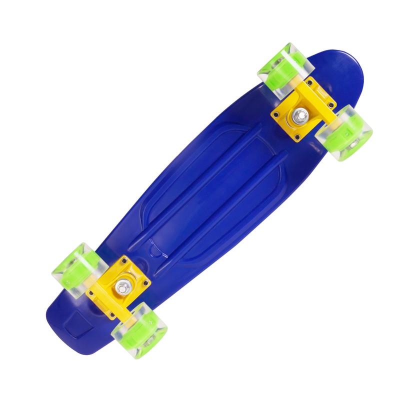 Мини-круизер RGX PNB-01GW светящиеся колеса, Blue