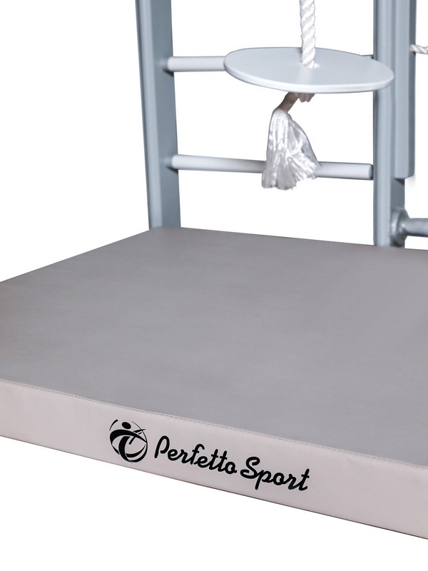 Детский спортивный комплекс Perfetto Sport "Scala in legno con rete 2" grigio PS-130