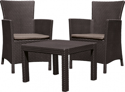 Комплект мебели Розарио балкон, коричневый Rosario balcony set