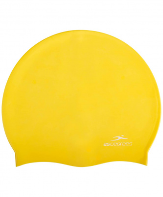 Шапочка для плавания 25DEGREES Nuance Yellow, силикон, детский
