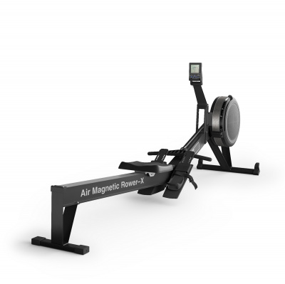 Гребной тренажер UnixFit PRO Air Magnetic Rower-X Black RMAMRXB